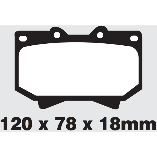 KV لكزس LX470 ال اكس قماشات شبه معدنية فرامل أمامي (1998 - 2007) بالتقسيط تابي و تمارا - تقسيط على 12 شهر و على 4 دفعات مع تابي و تمارا - KV2316